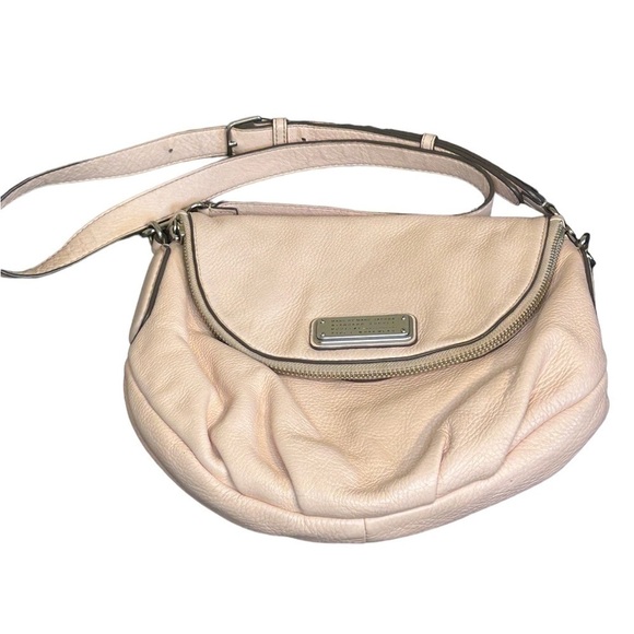 Marc Jacobs Authentic Natasha Nude/Pale Pink Pebbled Leather Handbag - Picture 2 of 6